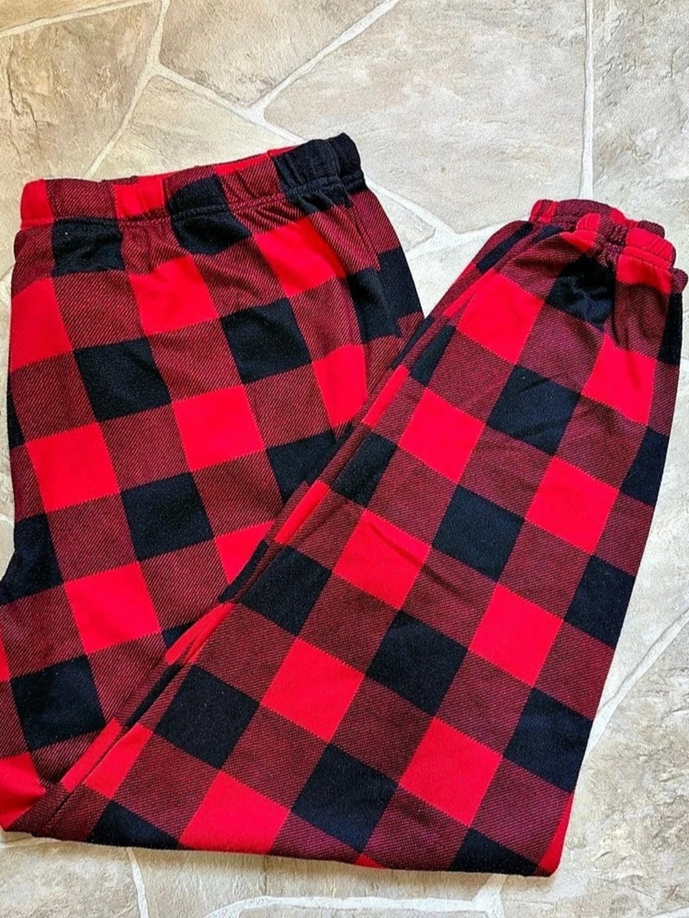 Joyspun Women’s Red & Black Plaid Jogger pajama pants